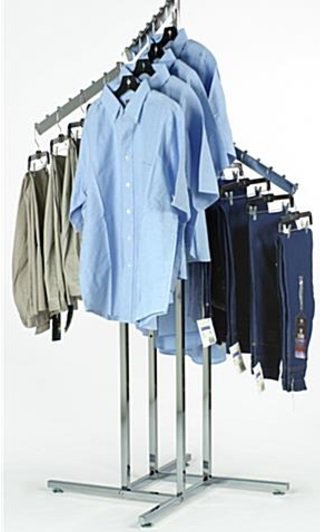 Four Way Garment Racks - idealdisplays.com/store/c11/4_Wa…