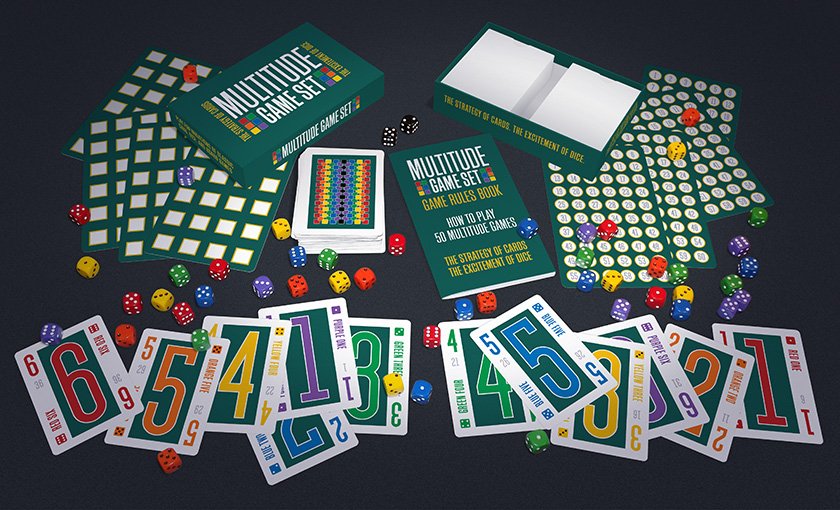 MultitudeGame's tweet image. Introducing the Multitude Game Set. Visit MultitudeGameSet.com for more information on this entertaining cards and dice game set.