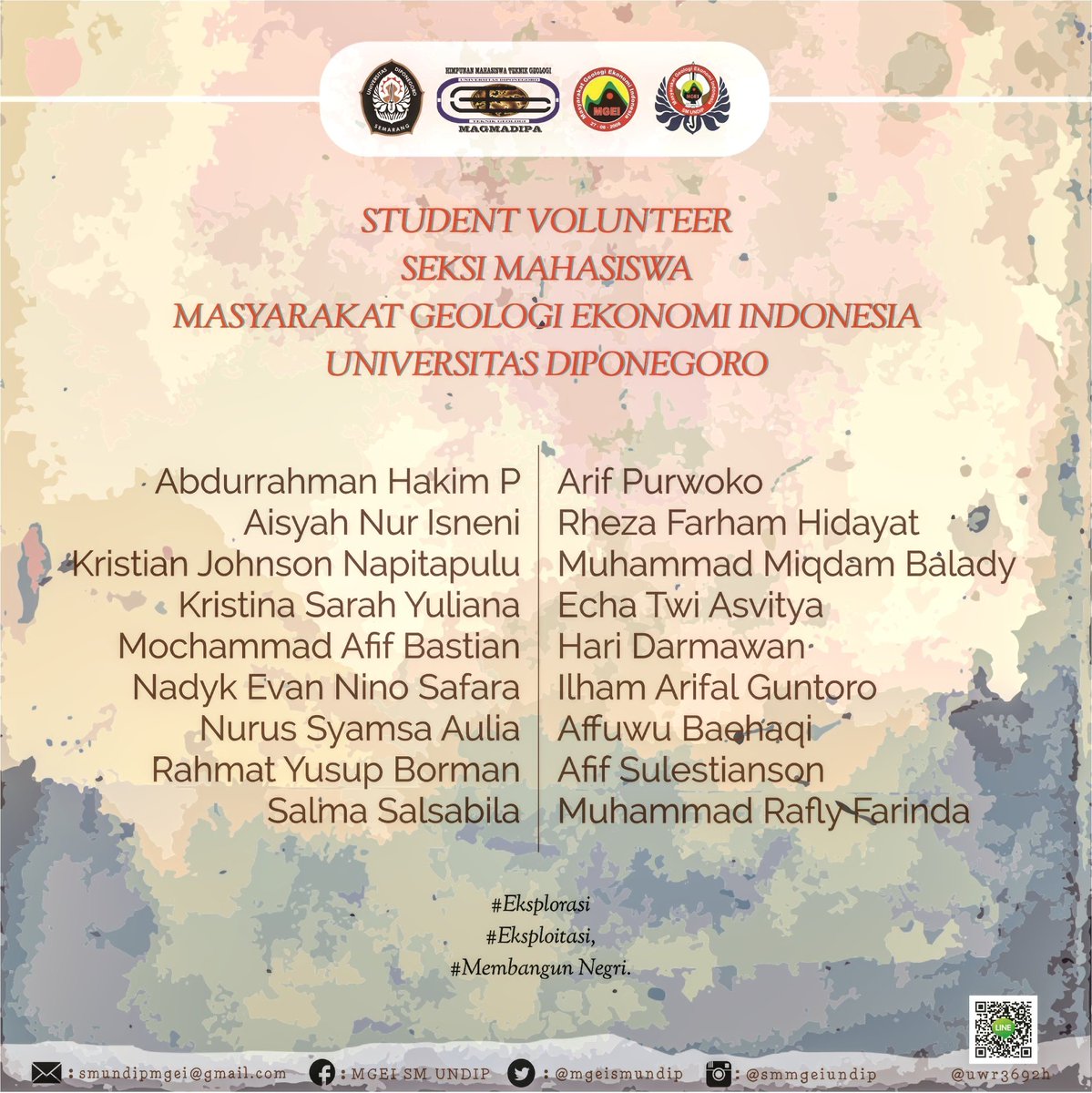 Pengumuman SV SM MGEI UNDIP 2017.