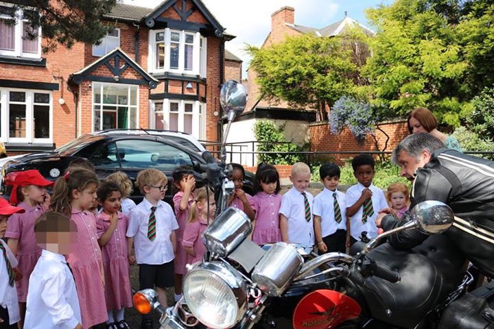 NewplanSolution's tweet image. Pleased to show #Hollygirt nursery and reception class my bike, how it works &amp;amp; why we wear protective clothes on bikes scooters and skates