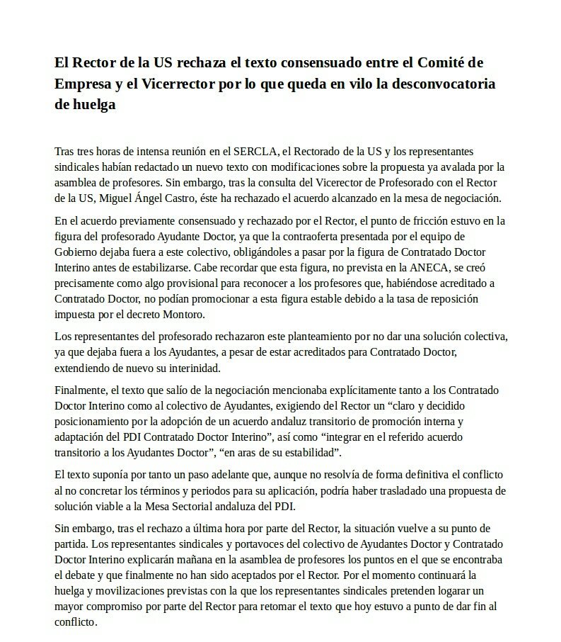 ComitePDI_US's tweet photo. Nota de prensa completa: #HuelgaPDI https://t.co/qaUpOcoJaD