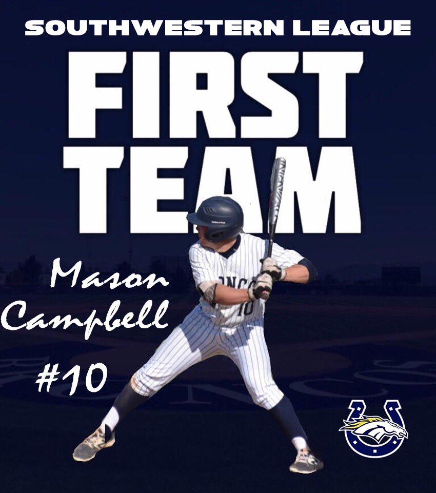 VMHSBaseball1's tweet photo. Congratulations to @masonllebpmac_    '17 Out Fielder hit extremely well this year, and set the table throughout the season for the Broncos! https://t.co/La6PALaKTC