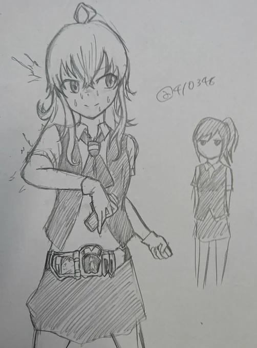 @mash49471734 > 仮面ライダーエグゼイドの変身ベルトで遊んでたのがバレて固まる嵐を希望 https://t.co/tvmzsK5Hk1 #odaibako 

時間がなくて萩風が雑になってしまいましたが... 