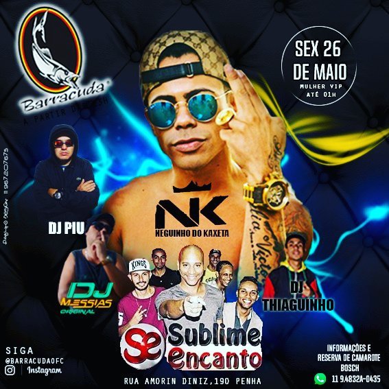 nanimedeiross's tweet photo. Amanha o baile no @barracudasp é com @neguinhonk_ ...#partiu???
#funk #barracuda #saopaulo #zl #penha #promoter #chamafio #encostageral https://t.co/RQC4WV26lp