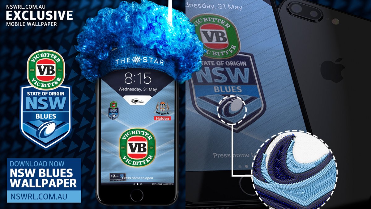 NSWBlues's tweet photo. Make your phone True Blue too! 📱
Thanks to @azsportza, download the 2017 NSW VB Blues wallpaper ⬇️ https://t.co/bBTyvYvTO7 https://t.co/2MB1GBkDqT