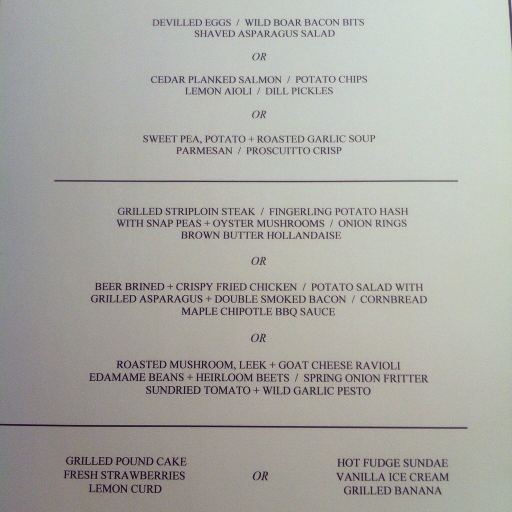 This weekend is last chance to check out this dinner menu before we switch it up next month.....