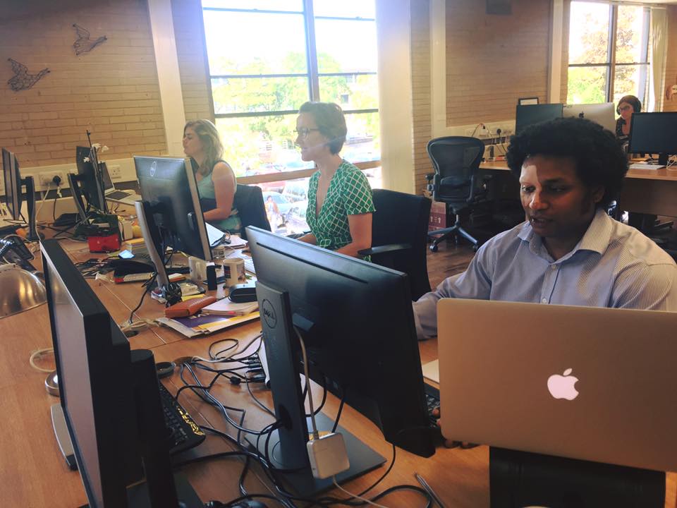incuna's tweet photo. The Friday sunshine is keeping us productive and happy! ☺️ #FridayFeeling https://t.co/X5gLnvXRSS