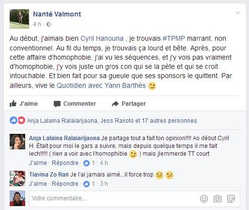Randydonny's tweet photo. #hanounagate . Point de vue venu d'ailleurs. #TPMP #TPMPRadioBaba #TPMPmonTalkShowPrefere #hanounadegage #HANOUNADEMISSION https://t.co/cClSf0yAuK