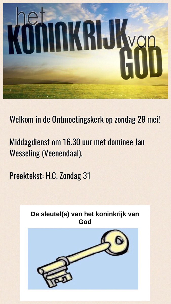 Welkom in de #Ontmoetingskerk #Vathorst op zondag 28 mei!