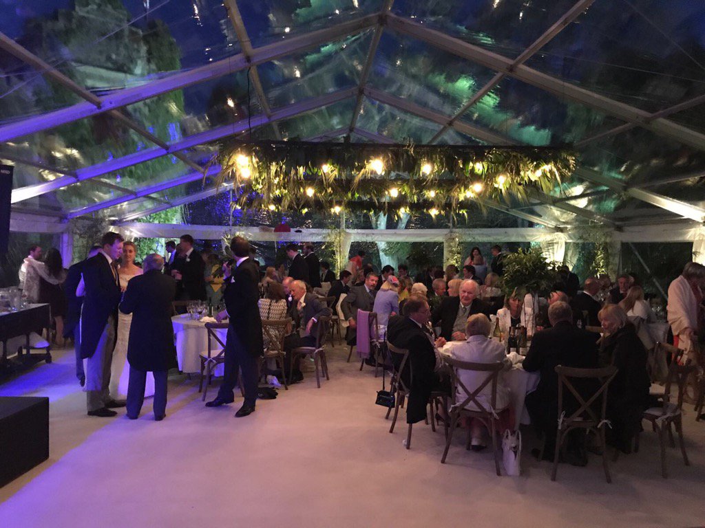 One from the weekend! #marqueehire #clearmarquee #devon #rusticwedding