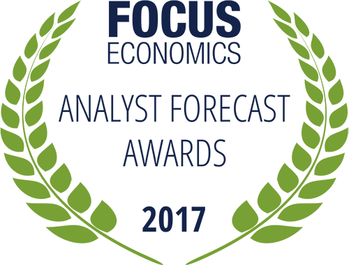 FocusEconomics's tweet photo. Our Analyst Forecast Awards recognize the best forecasters for 87 countries in 2016. List of winners here: https://t.co/6OvQLpug4n https://t.co/iXx0zoXeoV