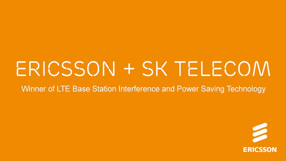 ericsson's tweet photo. Honored to be recognized at @GlobalTelecoms #GTBAwards for our work with @SKtelecom! Check it out: https://t.co/cMyHfvlpi3 https://t.co/ifc94kMaDN