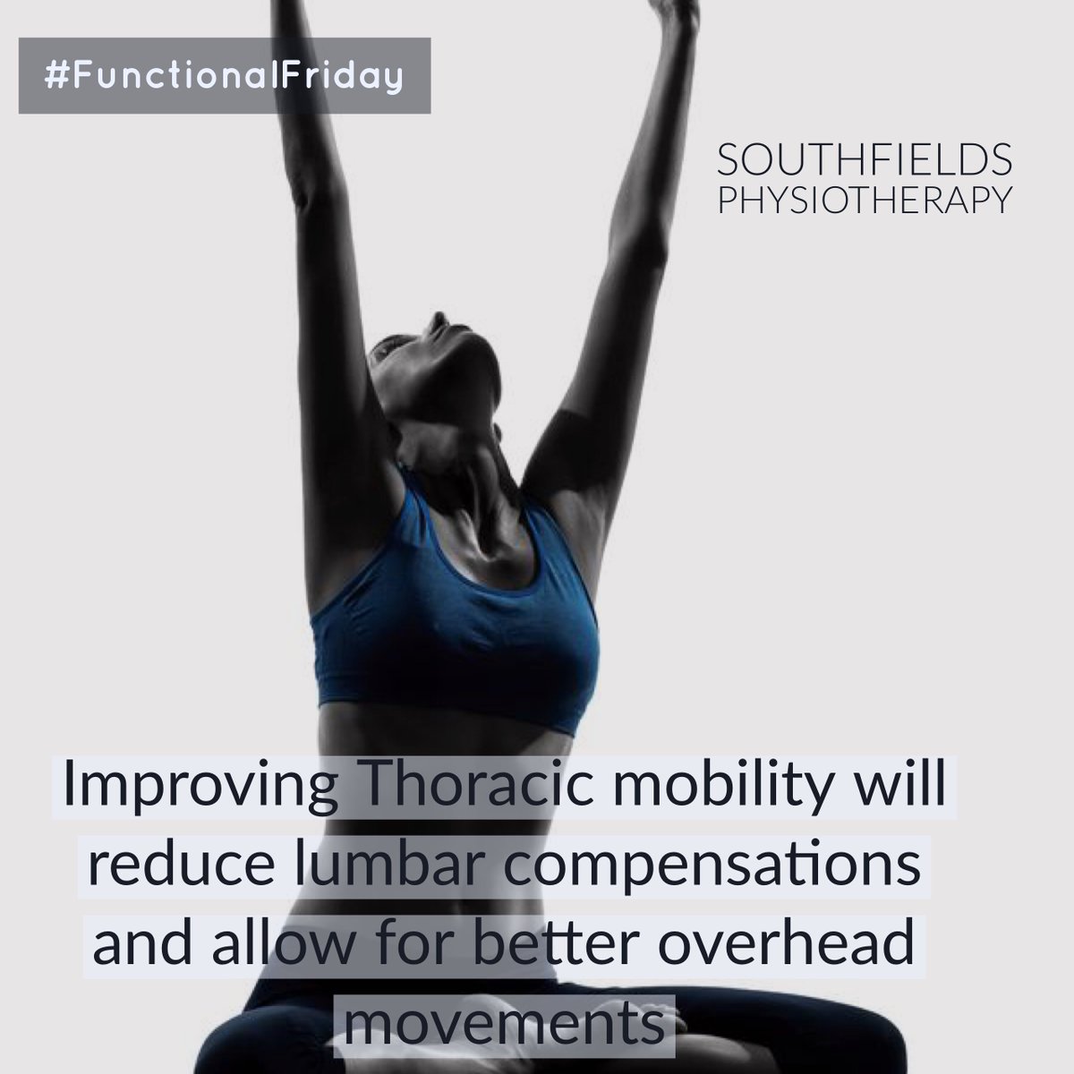 smartbody3d's tweet photo. Improving Thoracic mobility will reduce lumbar compensations &amp;  allow for better overhead movements #FunctionalFriday https://t.co/xjWWtxK0tW