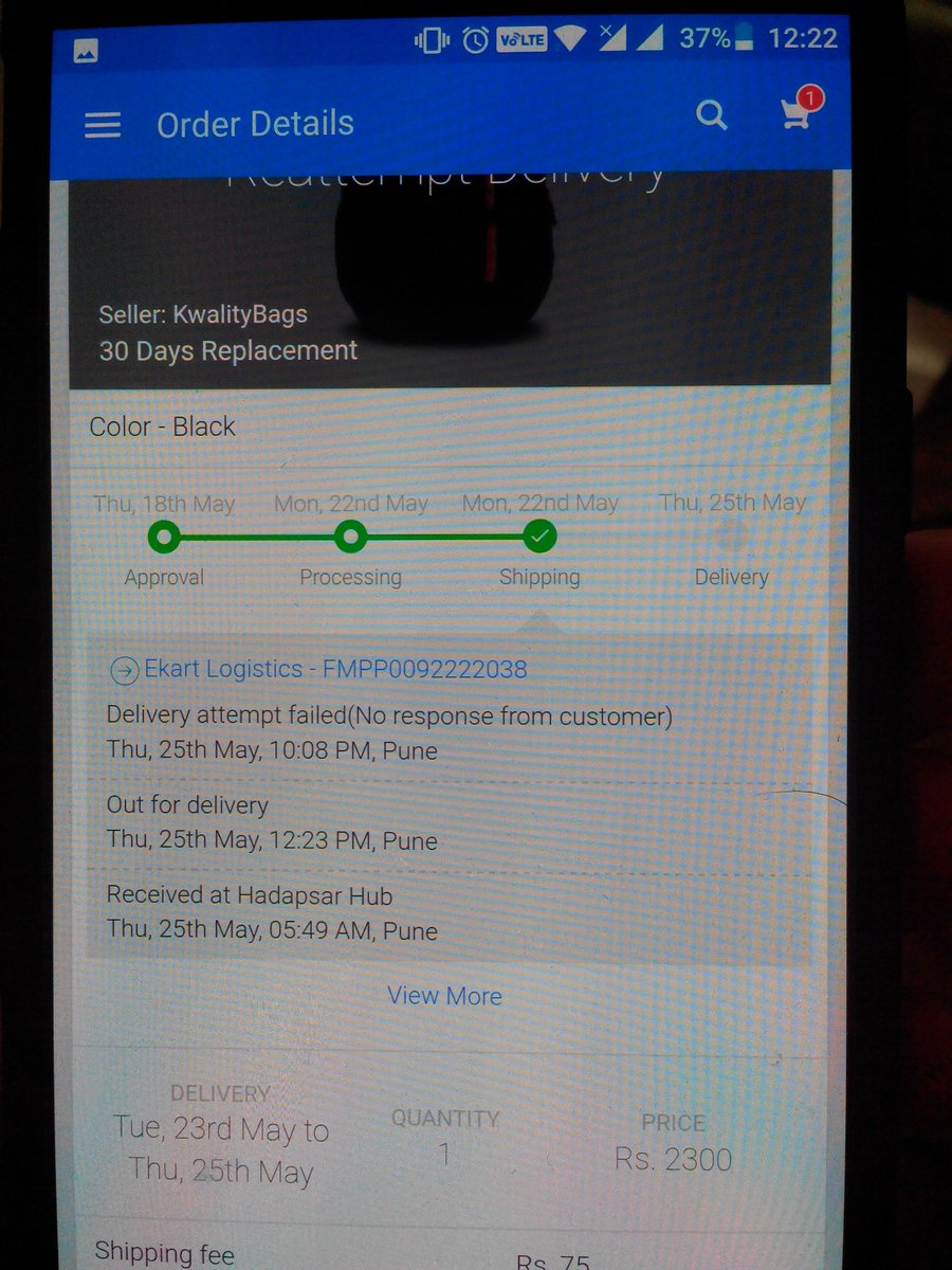 PRANAVBUDHE's tweet photo. @_Kalyan_K @_sachinbansal @Flipkart @flipkartsupport my order estimated to deliver by 23rd May but it delay to 25th May. It is my bday gift. https://t.co/mw1VuNplaL