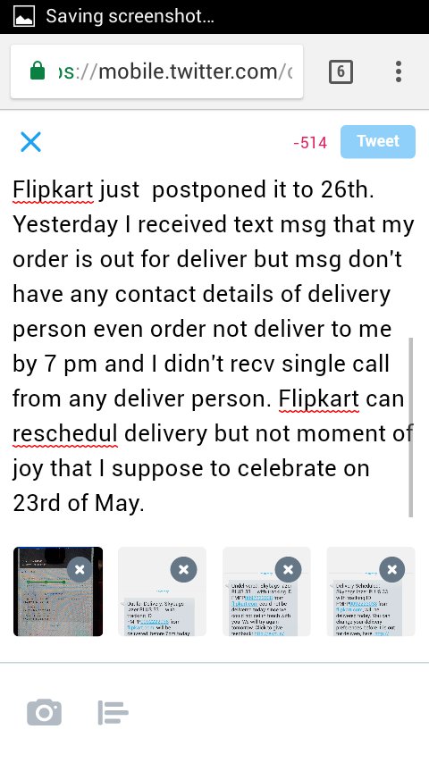 PRANAVBUDHE's tweet photo. @_Kalyan_K @_sachinbansal @Flipkart @flipkartsupport my order estimated to deliver by 23rd May but it delay to 25th May. It is my bday gift. https://t.co/mw1VuNplaL