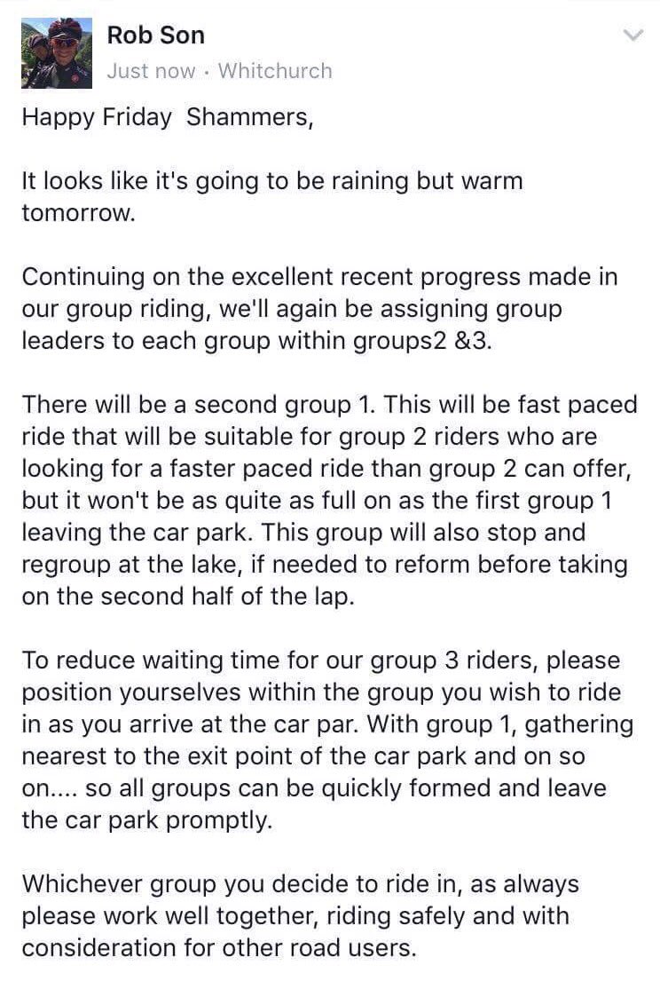 SAScycleclub's tweet photo. Every Saturday 7am, Ashton Way Keynsham. Everyone welcome to join us in our 'Lap of The Lakes'
#SAS
#LOTL
#CollectiveCycling
#TomorrowWeRide https://t.co/rs8DJ4WQ9g
