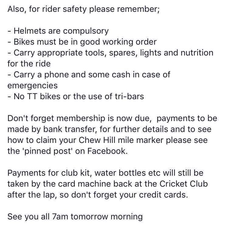SAScycleclub's tweet photo. Every Saturday 7am, Ashton Way Keynsham. Everyone welcome to join us in our 'Lap of The Lakes'
#SAS
#LOTL
#CollectiveCycling
#TomorrowWeRide https://t.co/rs8DJ4WQ9g