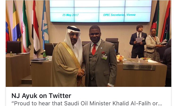maenowtabetrust's tweet photo. FRom Saudi Arabia to Equarial Guinea & Nigeria, @nj_ayuk &@CenturionQuant be taking the #oilworld like #itsNoMan'sBusiness. https://t.co/ohuWTeTwEF