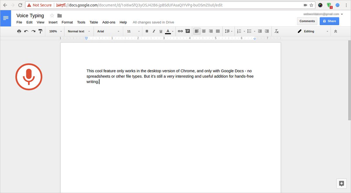 webworldatom's tweet photo. #Google #Doc lets you use your #voice to create and edit a document. https://t.co/gLM6Gchhpi https://t.co/bmTfELYLwM