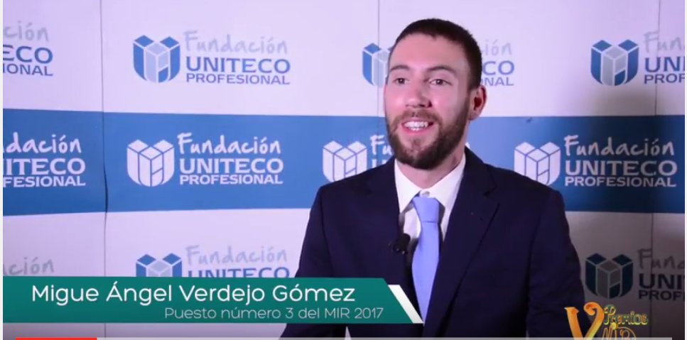 UnitecoPro's tweet photo. Entrevista al Dr. Miguel Angel Verdejo (@CanalUGR), nº 3 del MIR 2017 >>> https://t.co/cKgVHL9Ben | Medicina interna en el H. 12 de Octubre https://t.co/nDL8kb5Mfh