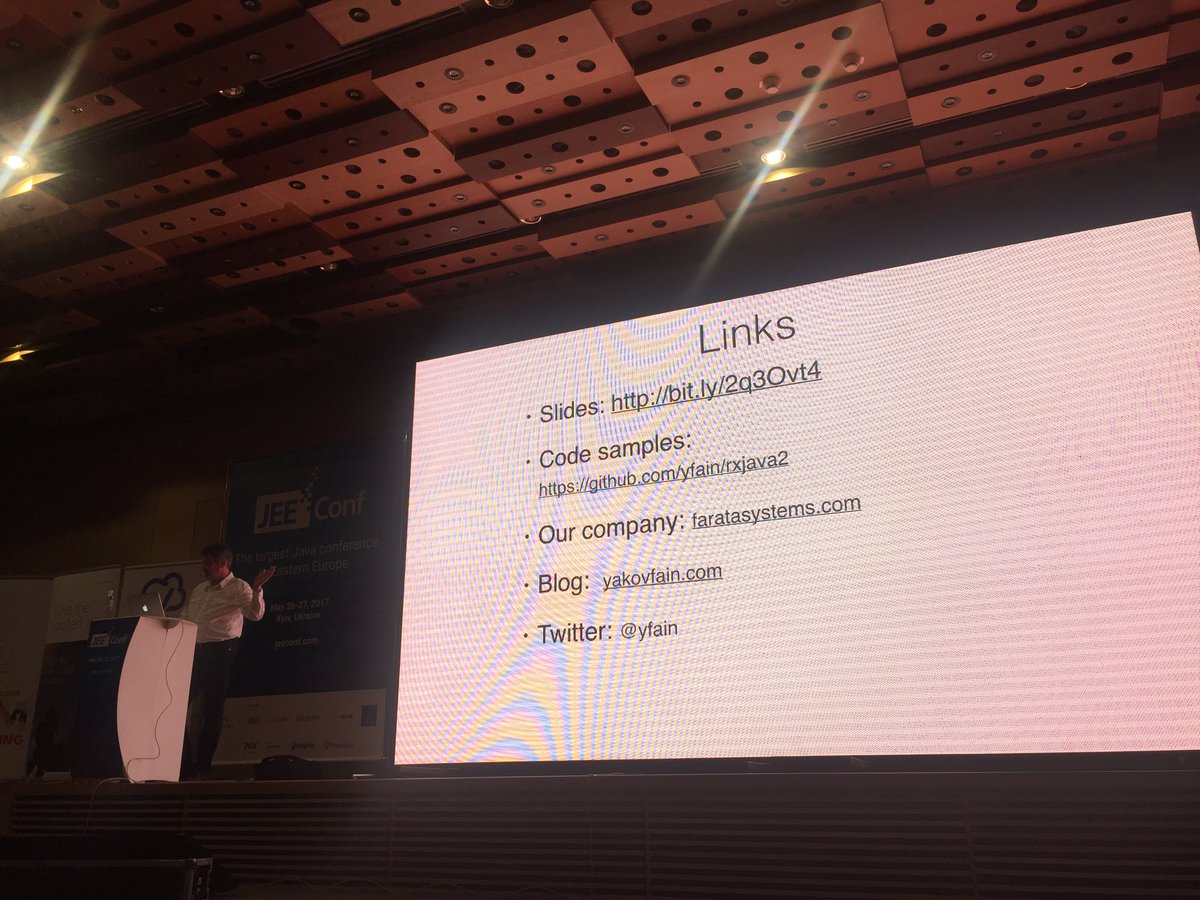 tmatyashovsky's tweet image. Great talk by @yfain about #rxjava2 #jeeconf