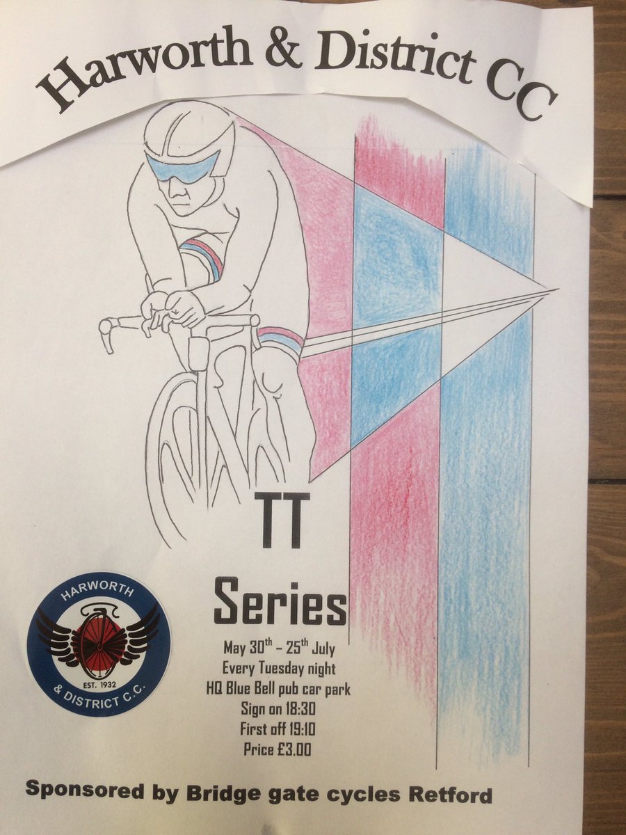 Our weekly 9.3 mile TT starts on Tuesday in Ranskill. All welcome 🚴🏽💨