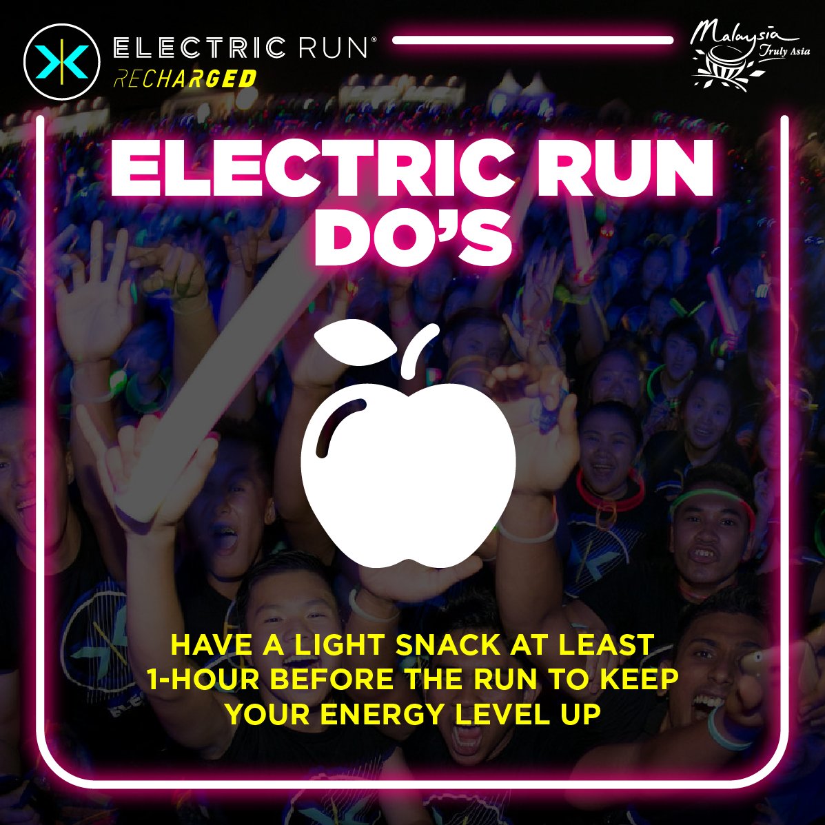electricrunmy's tweet photo. Grab a quick snack before the run to keep your energy level up! 
#ElectricRunMY #RunTheNightMY #mymajorevents https://t.co/rcrWU3asMd