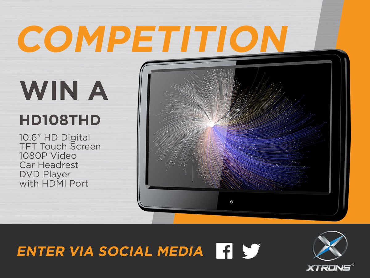 xtrons_ug's tweet photo. May's #competition is now live! #Win this #HeadRestDVDPlayer worth £159.99 - RT &amp; Follow to enter 😎
#FreebieFriday #giveaway #free #Xtrons https://t.co/dOTUTuT7D1