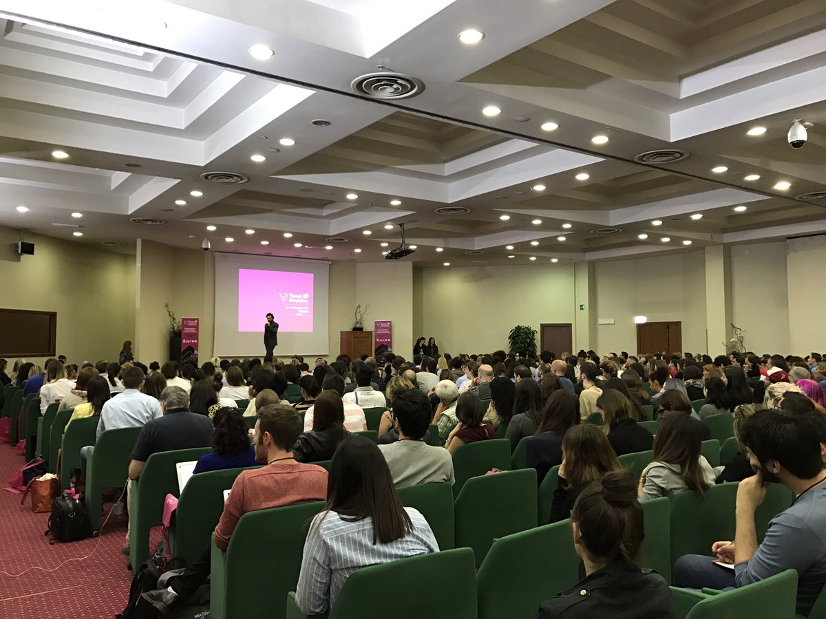 La gente ricorda Il 30% di ciò che legge                              e il 70% del pubblico di #visualsamo che è composto da donne.