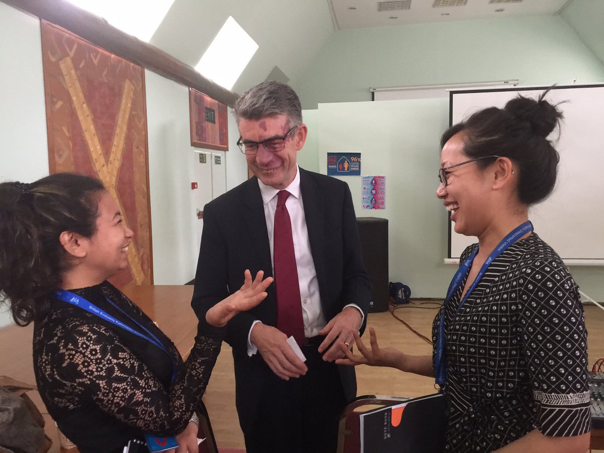 UKinNepal's tweet photo. Nirmala and Divya of BBC Media Action share experience of travel to W Nepal to learn about illegal practice of Chaupadi #menstruationmatters https://t.co/TzbZIRXptj