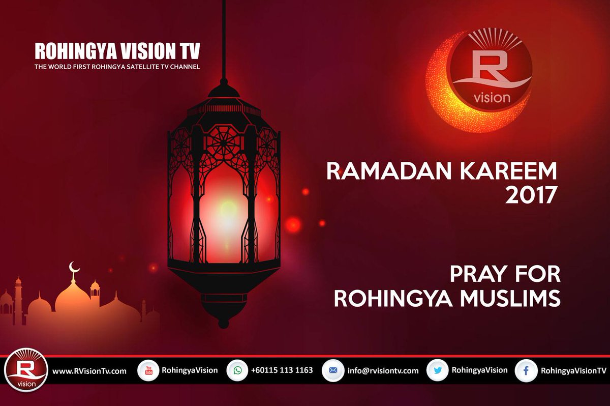 RohingyaVision's tweet photo. #ROHINGYAVISION Wishes all #Rohingyas and #Muslims a Blessed and peaceful #ramadankareem @IRWorldwide @muftimenk @channelislam https://t.co/dtydyIza8K