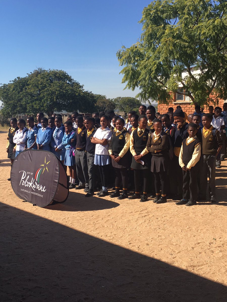 We are welcomed by Executive Mayor Thembi Nkadimeng #Polokwane <a href="/PLK_CycleRace/">PolokwaneCycleRace</a>