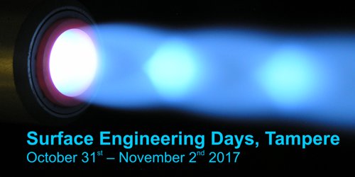Surface Engineering Days 31.10.-2.11. @TampereUniTech
All about advanced surface engineering in three days. 
tut.fi/sed