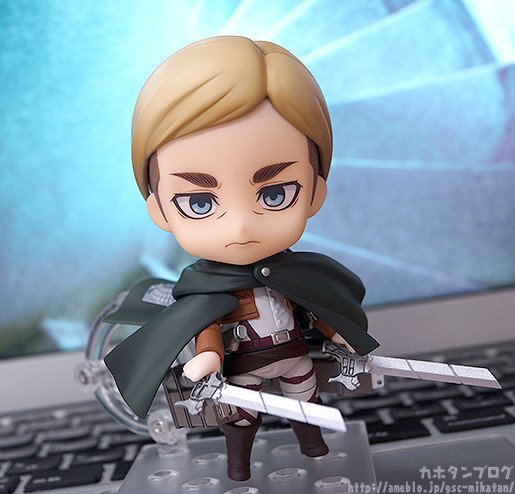 gsc_kahotan's tweet photo. 本日のブログを更新いたしました！⇒【心臓を捧げよ！！】「ねんどろいど エルヴィン・スミス」5月30日（火）案内開始◎ https://t.co/3qayXhSfdO #shingeki #進撃の巨人 #goodsmile この他とっておきの付属パーツが…！？詳細は記事にて！ https://t.co/1J2qJ8Qx2D