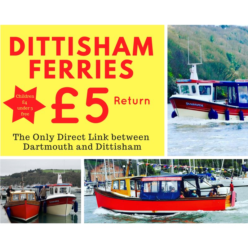 The only direct river link between Dartmouth and Dittisham £5 adult return. #halfterm #offer #localandproud #Dartmouth #devon #riverdart
