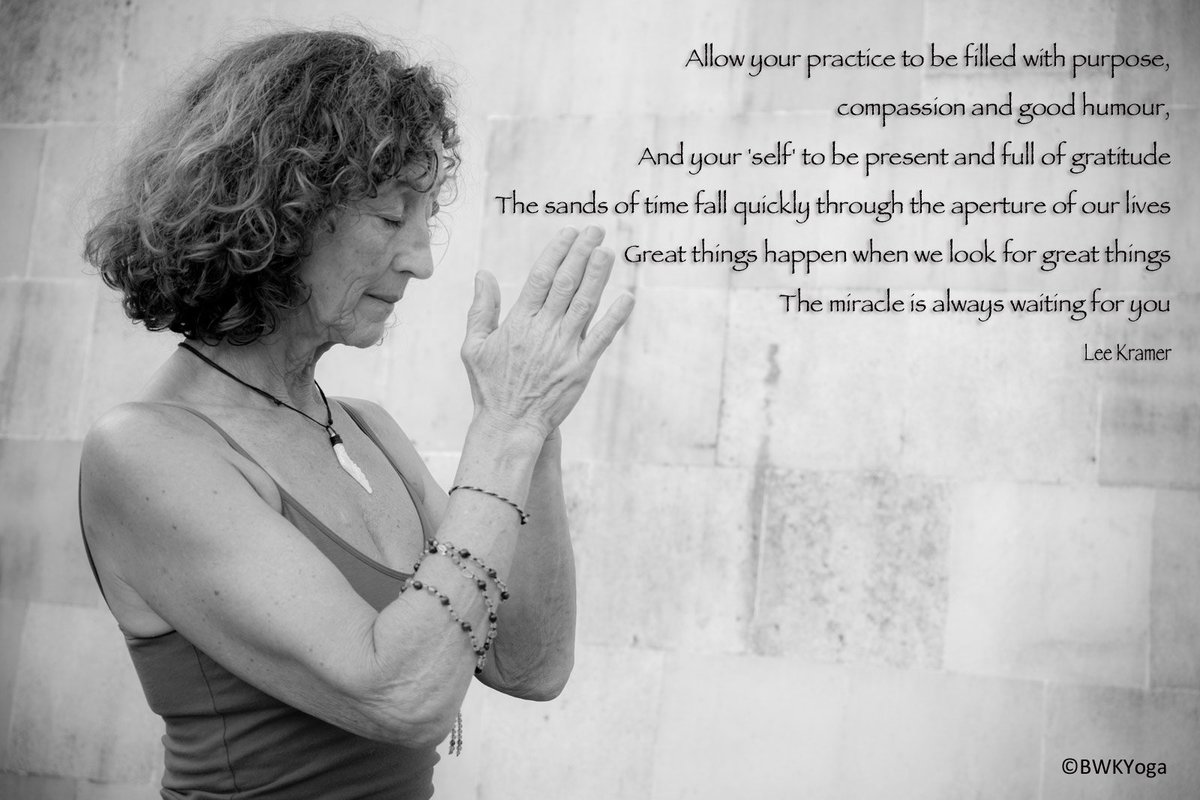 Allow your practice to be filled with purpose, compassion and good humour #bwkyoga #yogaworks #yoga #compassion #humour #gratitude #miracles