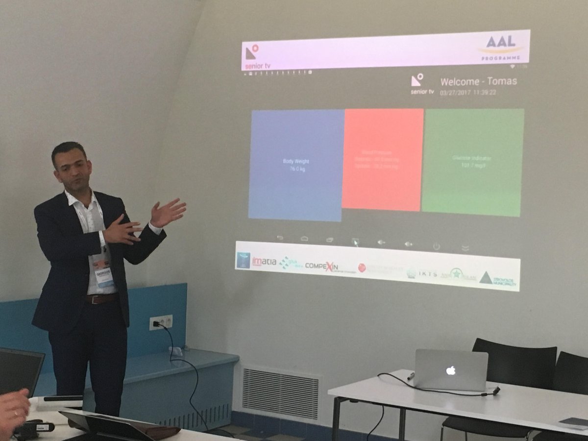 glukadvice's tweet photo. Pitching for @seniortvaal during the AAL Investors Session #A2Europe #happyaging in Hasselt at European Summit of Aging2.0 https://t.co/7cYkRl3vE2