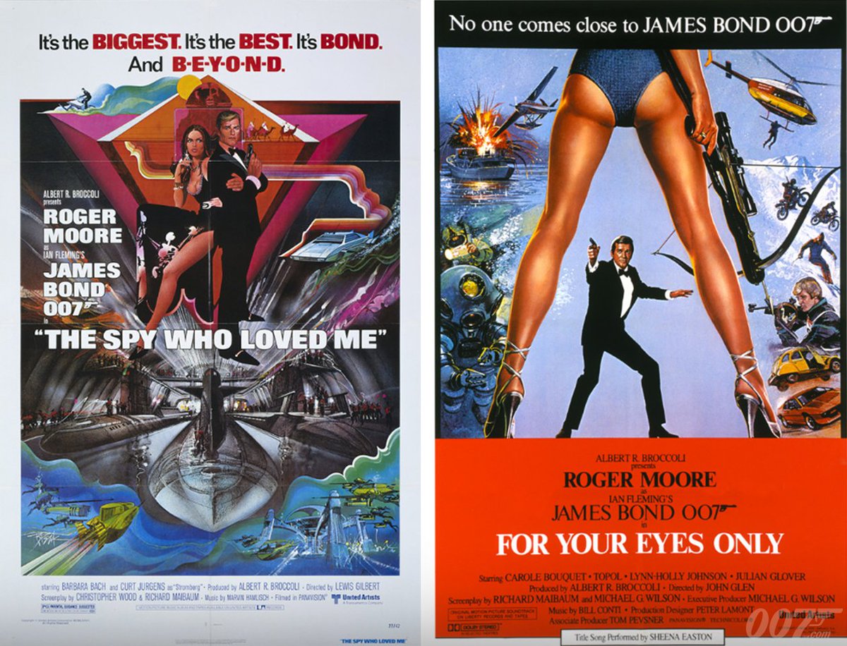 007's tweet photo. Sir Roger Moore films THE SPY WHO LOVED ME and FOR YOUR EYES ONLY in cinemas from 31 May. Both films will be screened in aid of UNICEF. https://t.co/U0JAc9Z1Y6