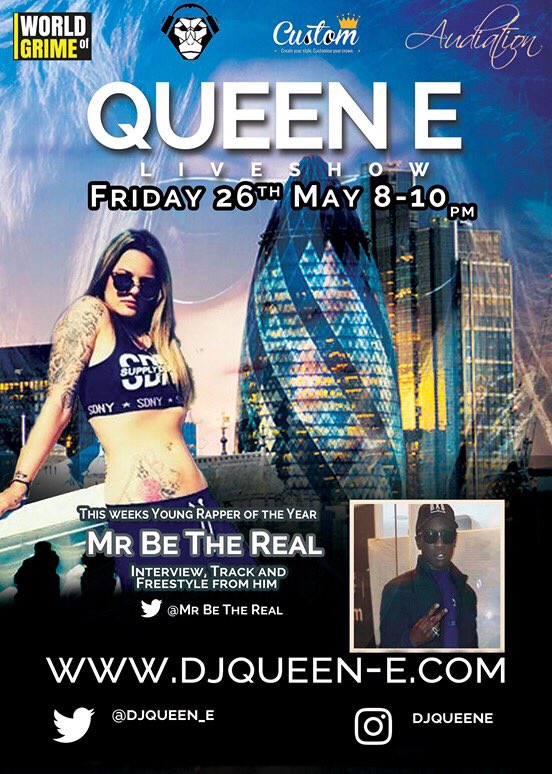 2nite 8-10pm @MrBeTheReal <a href="/webuyanydecks/">webuyanydecks.com</a> <a href="/CustomCrowns/">Custom Crowns</a> <a href="/AudiationMag/">Audiation Magazine</a> #newmusic #interviews #grime #hiphop #rnb #live #radio #podcast #ldn ⭐️