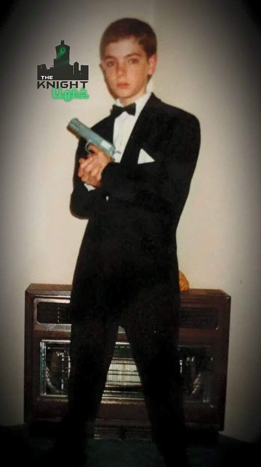 knightlightpod's tweet photo. 12yr old Brendan in 1996 dressed specifically as @sirrogermoore @007 for his school fancy dress ball. @JamesBondRadio #RogermooreRIP #007 https://t.co/aRfNCOoQDj