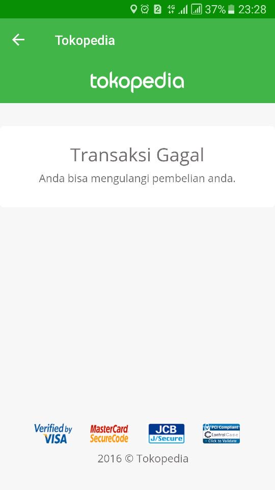 AbbasCorp's tweet photo. @TokopediaCare yang pertama transaksi gagal lalu yang kedua kartu tidak bisa digunakan https://t.co/efQBKPBudp