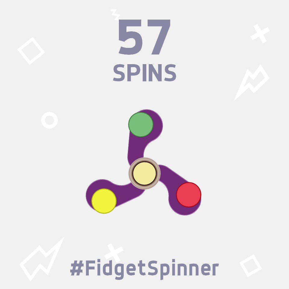 xHustx's tweet photo. I've just scored 57 spins in this new #FidgetSpinner game! https://t.co/x8nTGRyht2 Can you beat me? https://t.co/Z78D7pnRcw