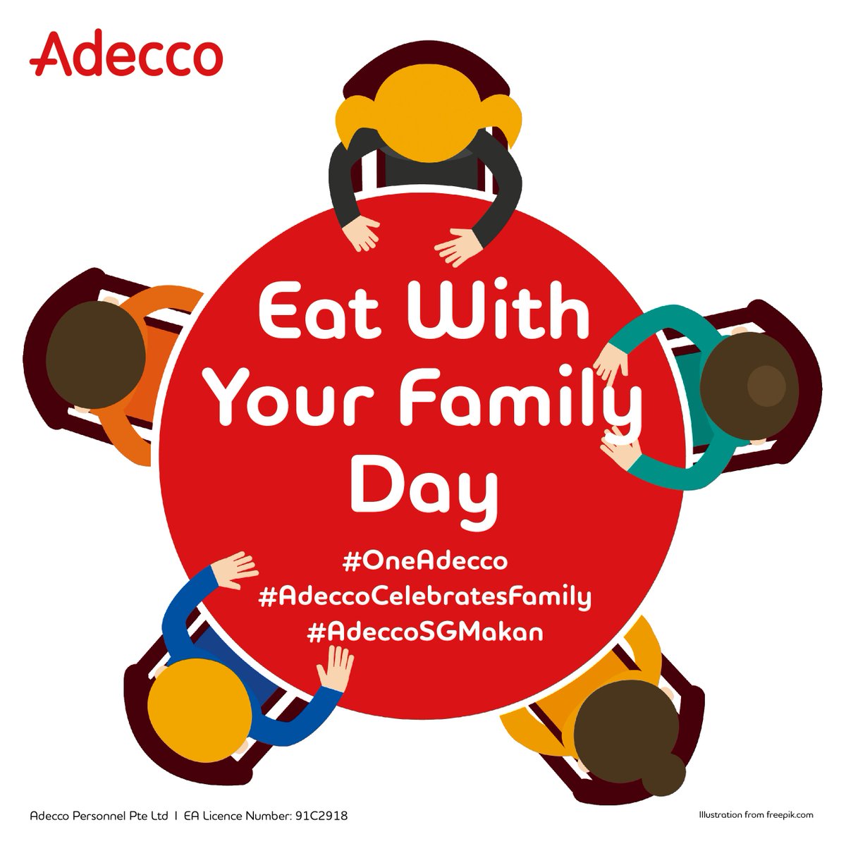 AdeccoSingapore's tweet photo. We're celebrating family this month with several events for our colleagues and their families! Today, we celebrate Eat With Your Family Day! https://t.co/3XD6XNV18t