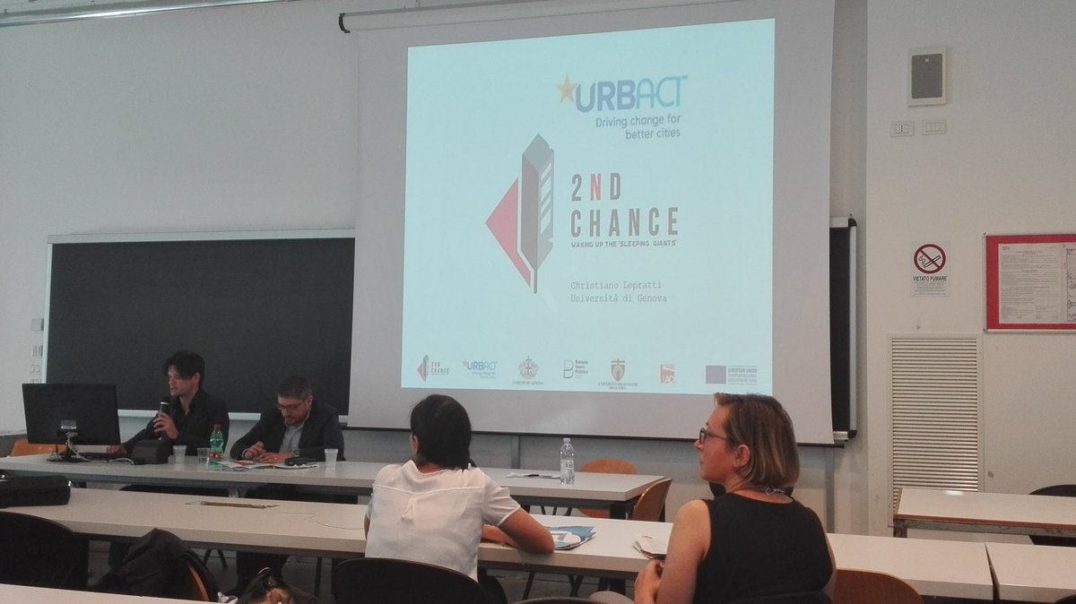 Urbact_IT's tweet photo. #2ndChance, Genova e Napoli su aree dismesse per riconsegnarle alla cittadinanza #Bisp2017 #BiennaleSpazioPubblico @URBACT https://t.co/C2oFyrjsXC