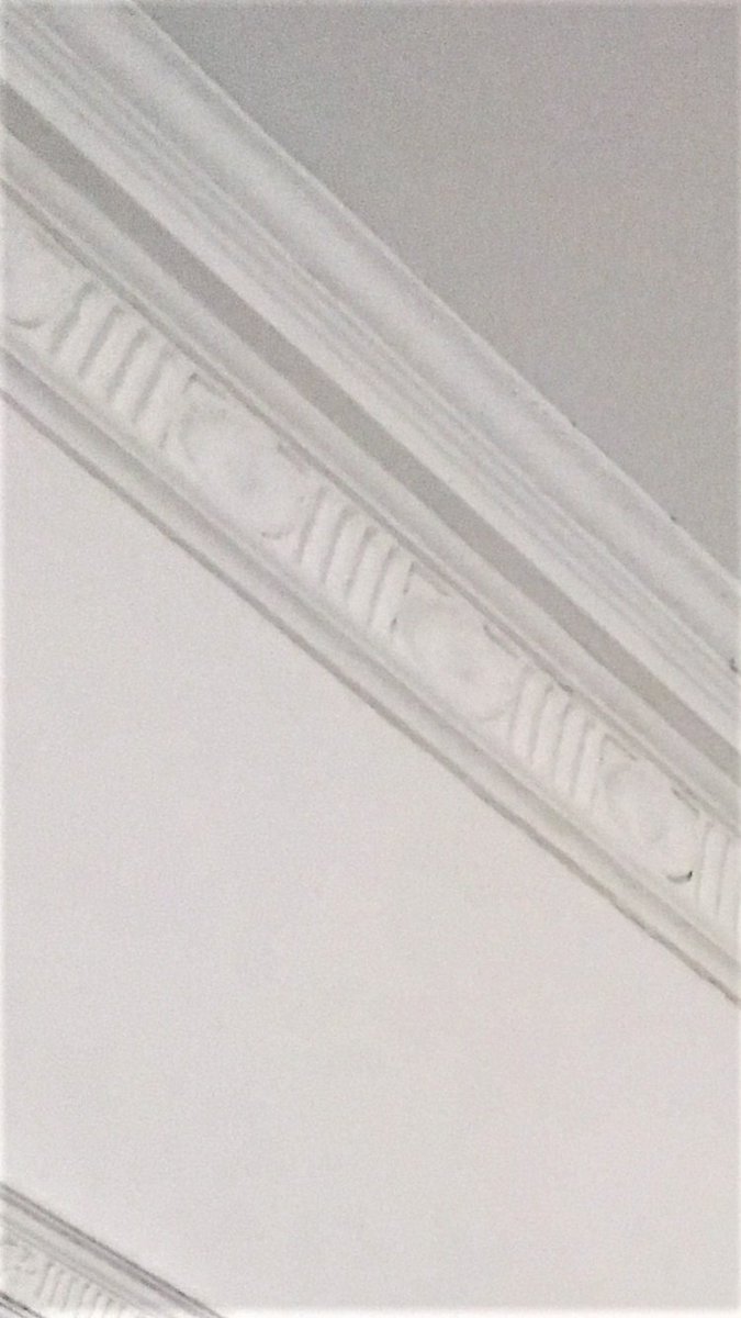 The coving in our Bar restored to its former glory after suffering years of extensive damage. #original #WinstanleyHouse #restoringglory