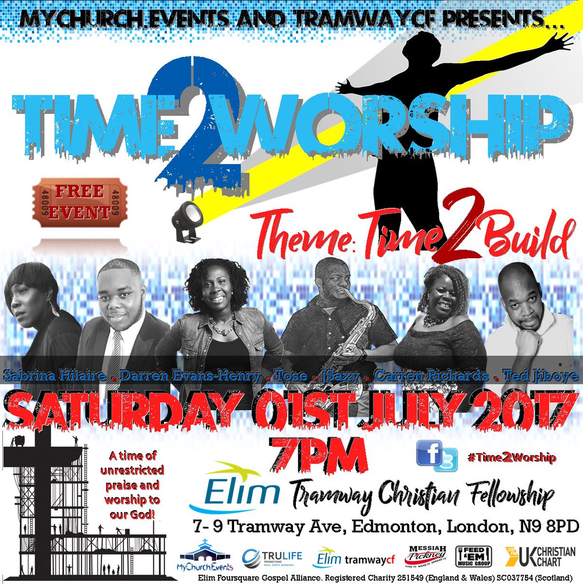 MCE_Updates's tweet photo. #Time2Worship is here on Saturday 1st July '17 @ 7pm! THIS IS A 🆓 EVENT!!
4INFO📲https://t.co/N2AoQ5AJbp
#tramwaycf #elim #mychurchevents https://t.co/hJa9uHAUaR