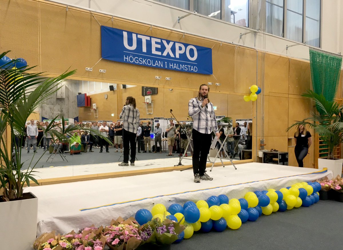 HogskolanHstd's tweet photo. Nu invigs #utexpo 2017! Med 160 examensprojekt från 15 program – välkommen till Högskolehallen idag och imorgon! https://t.co/KuvS8neA57 https://t.co/fRFUQiAhGN