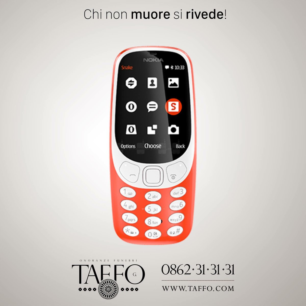 O muori da eroe o vivi tanto a lungo da diventare un #Nokia3310