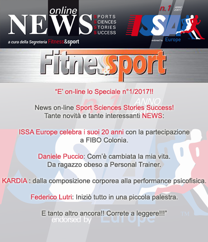 fitnessesport's tweet photo. E' on-line lo Speciale n°1/2017!!!
News on-line Sport Sciences Stories Success!
https://t.co/jZKLow87e9
#ISSAEurope #FIBO2017 #fitness https://t.co/FJ9R6XUuW4