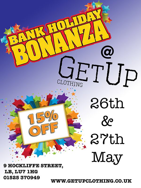 GetUpClothingLB's tweet photo. 🎉🎉🎉🎉🎉🎉 Come join us in celebrating the bank holiday weekend! Today &amp; Tomorrow 15% off. WOW15 at checkout ➡️ https://t.co/bnZI4PNf65 ☀️🙌 https://t.co/yU4XqX4Muj